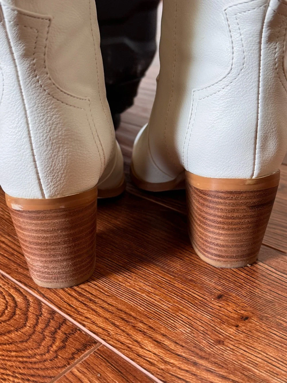 Billini Tall Pointed-Toe Over-the-Knee Boots in Off-White